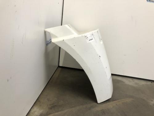 2011 International PROSTAR Left White Extension Composite Fender Extension (Hood): Does Not Include Bracket, Does Not Include Inner Bracket