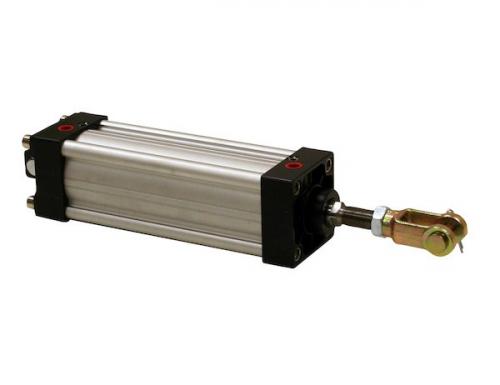 Dumpbody Components: Tie Rod Style Cylinder-Clevis Mount-1.0 Rod X 8 Inch Stroke - Electric Solenoid