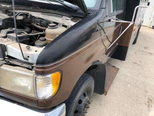 1997 Ford E450 Left Brown Full Steel Fender Extension (Hood): Does Not Include Inner Fender, Does Not Include Signal