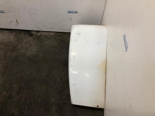 2003 Freightliner COLUMBIA 120 Left Tan Extension Fiberglass Fender Extension (Hood): Does Not Include Brackets, Top Edge Wear, Small Crack Along Bottom Side
