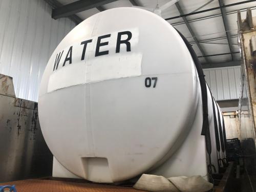Tanker: Plastic Water Tanks With Steel Frame W/Legs To Sit On.
64" Length X 62" Diameter  925 Gallon Tank