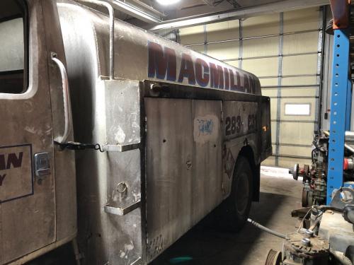 Tanker: 14.5' Long, 97" Wide, 77" Tall, Brownie Tank Mfg Co., W/ Pumps, Hoses, Nozzles, Meters, And Motorized Hose Reels, 5 Tank Conpartments, Three 400 Gal. Tanks And Two 300 Gal. Tanks, Total Tank Capacity 1,800 Gal., Maximum Product Load 12,960lbs., Mi