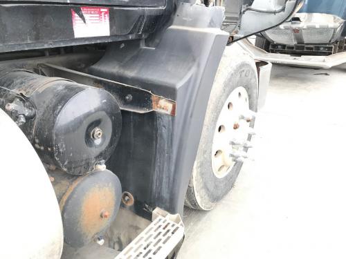 1992 Mack CH Right Black Extension Poly Fender Extension (Hood): Does Not Include Bracket, Cracked Along Top Edge, Small Cracks Along Bottom Bracket Hole