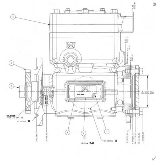 Cat EL365007 Air Compressor