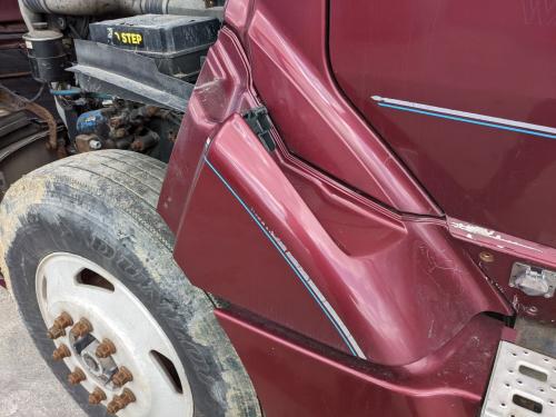 2000 Sterling L9522 Left Maroon Extension Fiberglass Fender Extension (Hood): Does Not Include Catch For Hood Latch, Light Scratches In Back Area