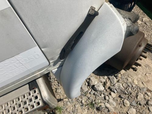 2001 Volvo WAH Right White Extension Composite Fender Extension (Hood): No Bracket, Small Stress Crack On Lip