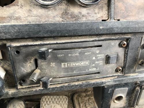 1989 Kenworth W900B Heater & AC Temp Control: 3 Slides, 1 Button | P/N K092-269-1