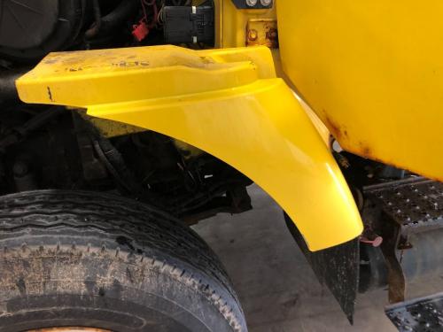 2008 International WORKSTAR Left Yellow Extension Composite Fender Extension (Hood): Does Not Include Bracket