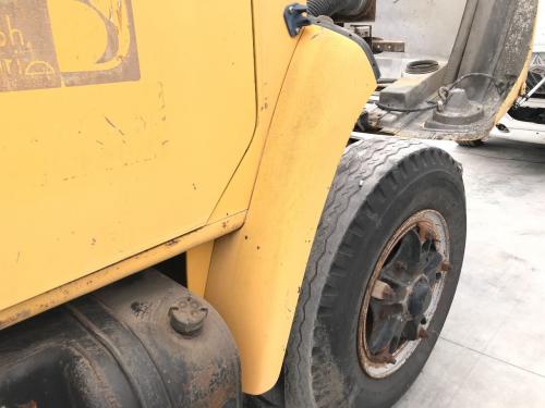 1984 International S1600 Right Yellow Extension Steel Fender Extension (Hood): Does Not Include Bracket