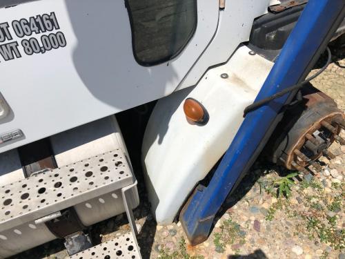 2005 Freightliner COLUMBIA 112 Right White Extension Fiberglass Fender Extension (Hood): No Bracket, Wheel Opening Has Been Trimmed