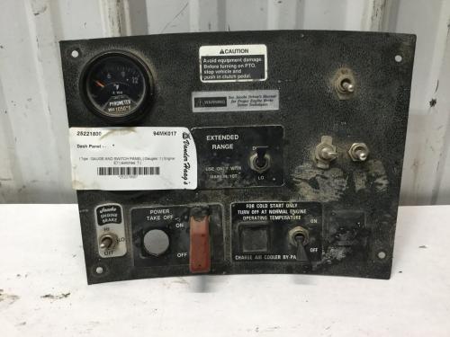 Mack RB600 Dash Panel: Gauge And Switch Panel
