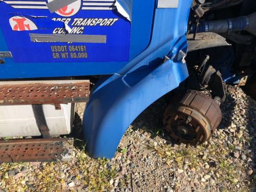 2006 Sterling L9501 Right Blue Extension Fiberglass Fender Extension (Hood): Does Not Include Bracket, Mount For Bracket Is Cracked, Will Need Repair Prior To Install, Has Wear On Seam W/ Hood