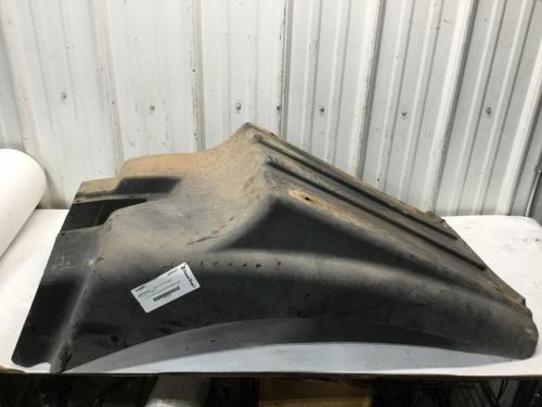 2005 Mack CXN Left Black Extension Poly Fender Extension (Hood): Does Not Include Bracket, Faded