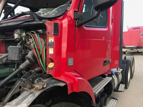 2015 Volvo VNM Left Red Extension Fiberglass Fender Extension (Hood): Does Not Inlude Brackets