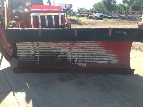 USED Snow Plow: 11' Plow W/ Controls, 52" Tall Blade, Cutting Edge, Live Hydraulics