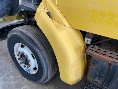 2004 Sterling L7501 Left Yellow Extension Composite Fender Extension (Hood): Does Not Include Bracket, Paint Discoloration & Chipping Towards Bottom