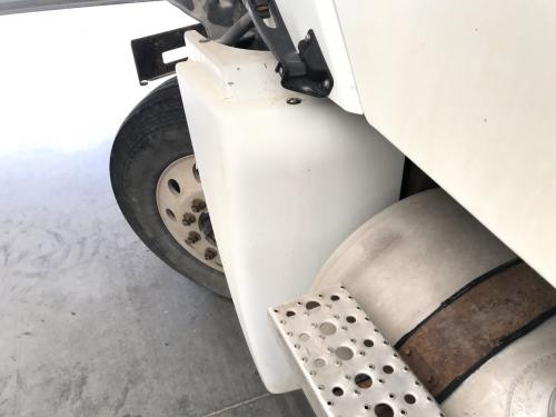 2007 Freightliner COLUMBIA 120 Left White Extension Fiberglass Fender Extension (Hood): Does Not Include Brackets, Cracked Along Top Bolt Hole, Small Crack Along Top Edge, Chipped Along Bottom Edge