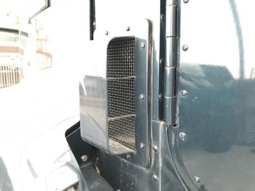 1995 International 9200 Black Left Cab Cowl: Dual Direction Cab Air Intake, Paint Scuffed Along Front Edge