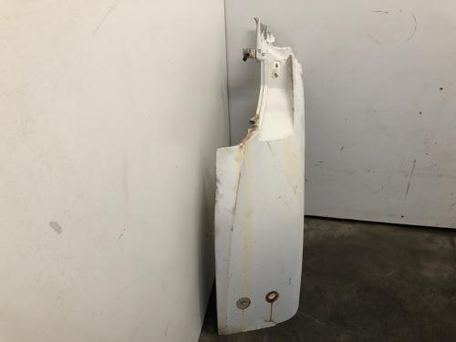 2007 Sterling L9501 Right White Extension Fiberglass Fender Extension (Hood): Does Not Include Bracket, Chipped On Top Edge Near Hood Latch, Minor Crack On Bottom Edge