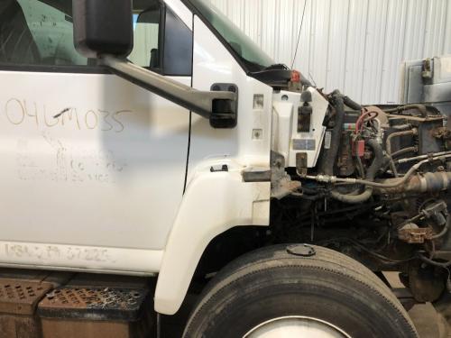 2004 Gmc C7500 Right White Extension Fiberglass Fender Extension (Hood): Does Not Include Bracket