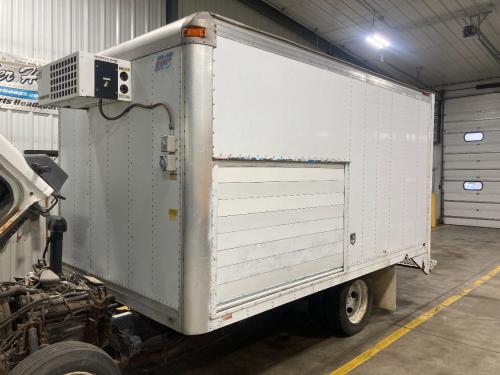 Reeferbody | Length: 14'6" | Width: 96" | 14'6" X 96" Reeferbody, Rear Door Does Not Open, Has Shelving Inside And 2 Roll Up Doors On Each Side