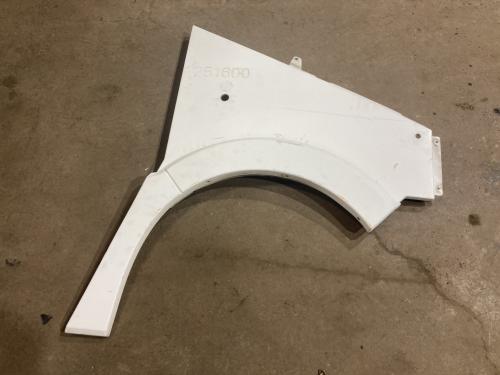 2013 Isuzu REACH Right White Full Fiberglass Fender Extension (Hood): Flare Included (20511200-G000r); Crack On Right Rear Side Of Flare (Shown In Pictures)