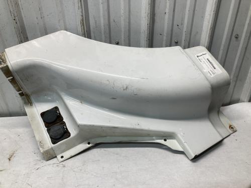 2003 Volvo VNL Left White Extension Fiberglass Fender Extension (Hood): Does Not Include Bracket, Small Scuffs