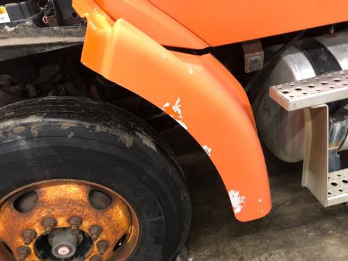 2007 Sterling L7501 Left Orange Extension Fiberglass Fender Extension (Hood): Does Not Include Brackets, Has Some Scuffs And Scratches