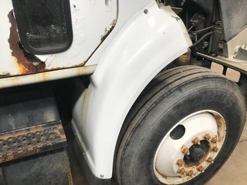 2000 International 8100 Right White Extension Fiberglass Fender Extension (Hood): Does Not Include Brackets
