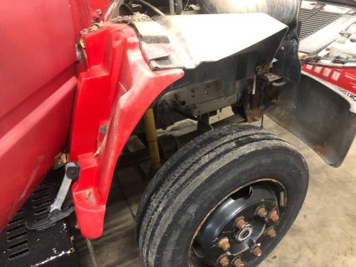 1995 Gmc TOPKICK Right Red Extension Fiberglass Fender Extension (Hood): Does Not Include Bracket