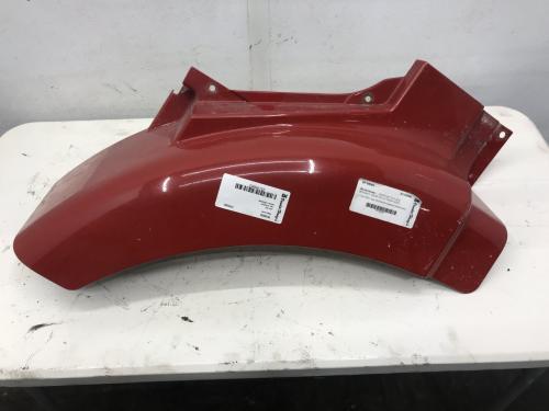 2001 Volvo VNM Right Red Extension Fiberglass Fender Extension (Hood): Does Not Include Bracket, Wear On Lip From Hood