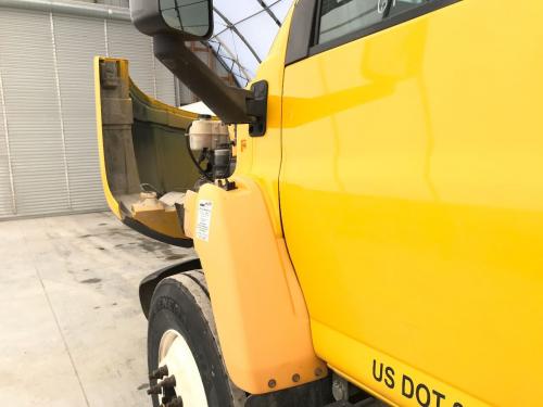2006 Gmc C7500 Left Yellow Extension Fiberglass Fender Extension (Hood): Does Not Include Bracket, Small Crack Along Outside Edge