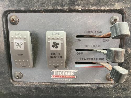 2008 Thomas SAF-T-LINER MVP-EF Heater & AC Temp Control: 2 Switches, 3 Levers