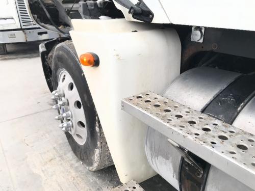 2004 Freightliner COLUMBIA 120 Left White Extension Fiberglass Fender Extension (Hood): Does Not Include Bracket, Cracked Around Top Bolt Hole