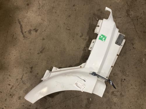 2006 Volvo VNM Right White Extension Fiberglass Fender Extension (Hood): Does Not Include Bracket
