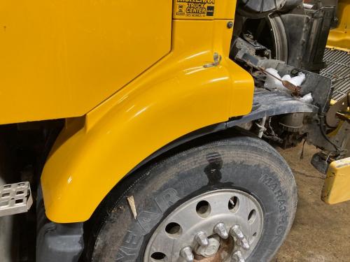 2001 Volvo VNM Right Yellow Extension Fiberglass Fender Extension (Hood): Does Not Include Bracket