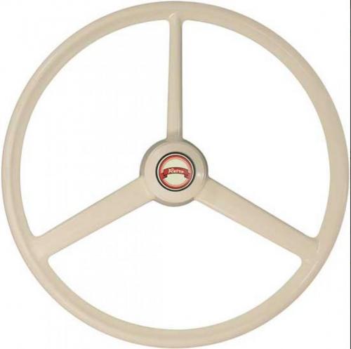 Best Fit 09-1500901 Steering Wheel: 20 Inch 3 Spoke Retro Bone Old-School Steering Wheel