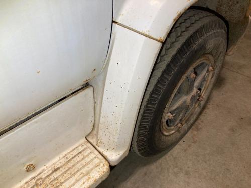 1975 Chevrolet C65 Right White Extension Steel Fender Extension (Hood): Does Not Include Bracket, Surface Rusting
