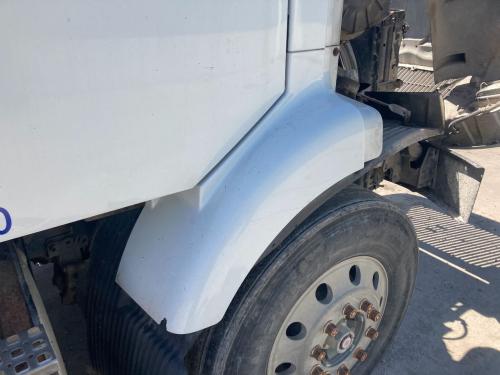 2001 Volvo VNM Right White Extension Fiberglass Fender Extension (Hood): Does Not Include Bracket Chipped On Edge
