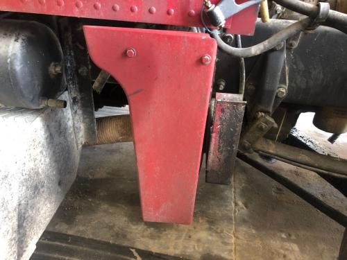 1998 Peterbilt 379 Red Right Extension Cowl: W/ Bracket, Has Chip On Front Edge