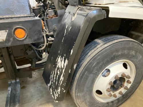 1996 Ford CF7000 Right Black Extension Poly Fender Extension (Hood): Does Not Include Bracket, Some Paint Chips Throughout