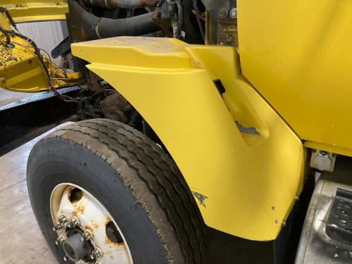 2007 International 7400 Left Yellow Extension Composite Fender Extension (Hood): Does Not Include Bracket