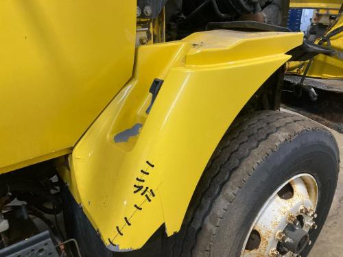 2007 International 7400 Right Yellow Extension Composite Fender Extension (Hood): Does Not Include Bracket, Some Cracks On Exterior
