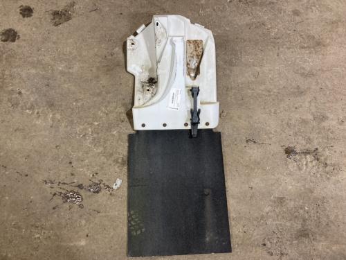 1999 Gmc C7500 Right White Extension Fiberglass Fender Extension (Hood): W/ Flap; Does Not Include Bracket