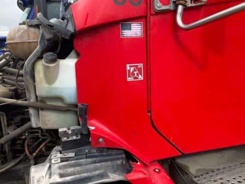 2007 Freightliner COLUMBIA 112 Red Left Cab Cowl: Hood Rub On Front Lower Edge