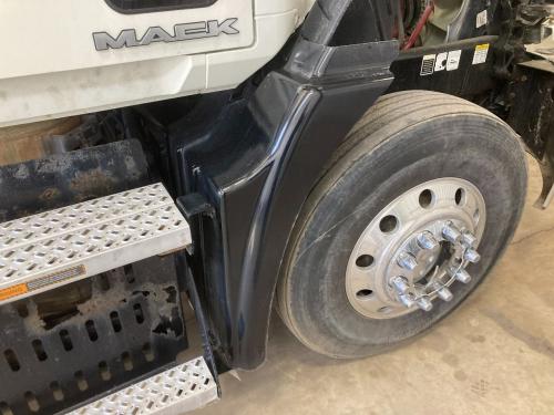 2015 Mack CXU Right Black Extension Poly Fender Extension (Hood): Does Not Include Bracket