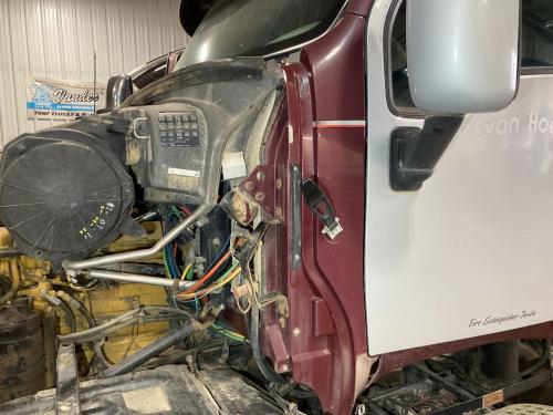 2000 Kenworth T2000 Maroon Left Cab Cowl: Some Wear From The Hood