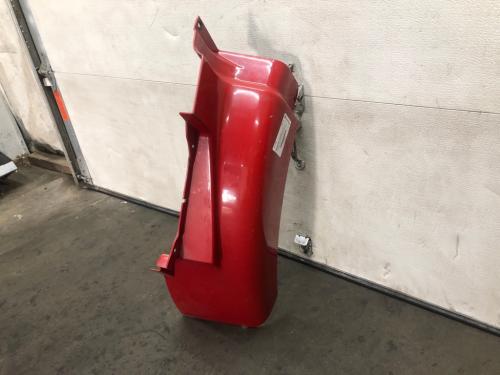 1999 Volvo VNM Right Red Extension Fiberglass Fender Extension (Hood): Does Not Include Bracket, Chipped Along Bottom Edge