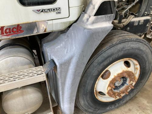 2006 Mack CXN Right Grey Extension Poly Fender Extension (Hood): Does Not Include Bracket