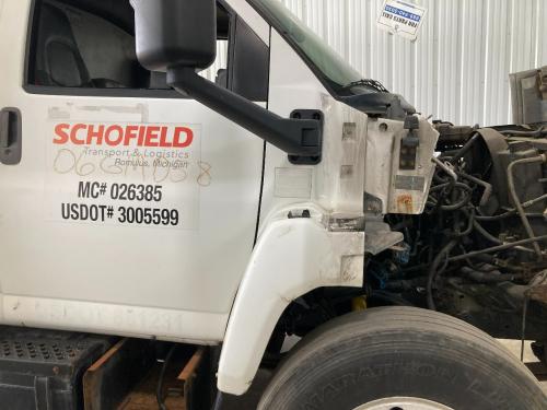 2006 Gmc C7500 Right White Extension Fiberglass Fender Extension (Hood): Does Not Include Bracket